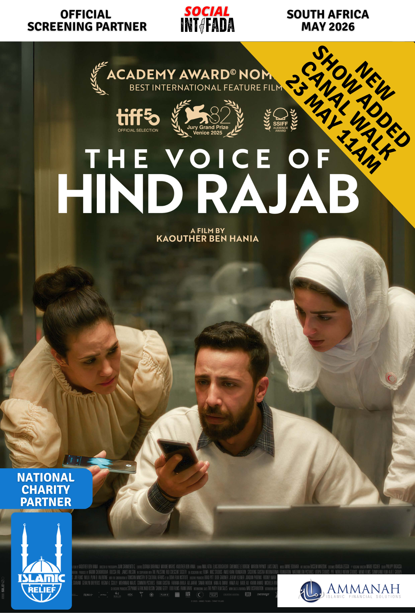 The Voice of Hind Rajab - Cape Town: Nu Metro, Canal Walk (11:00)